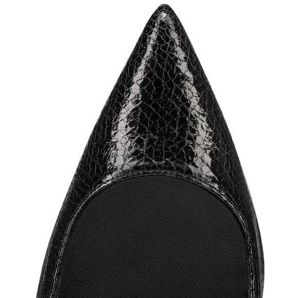 Christian Louboutin Kate 100 Black Specchio Star Pointed Classic Heel Pump 40 - Picture 8 of 15